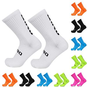 5PC Chaussettes Bonneterie Pro Racing Compression Chaussettes De Cyclisme Compression Respirant VTT Chaussettes De Course Hommes Femmes calcetines ciclismo hombre Z0221