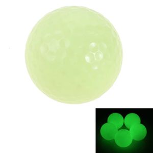 5 pièces lueur fluorescente lumineuse plus brillante dans les balles de golf sombres veilleuse LED balles lumineuses clignotantes balle de pratique de golf plus brillante 240301