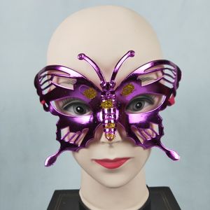 5 pièces papillon motif placage masque mascarade mariage fête venise Style Sexy femme film carnaval Cosplay bal accessoires approvisionnement