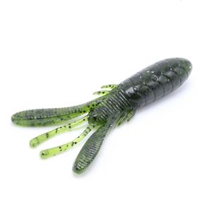 5pcs pesca plástico suave señora flapper 9 g cangrejo de río cebos suaves de camarón gusano hundimiento wobbler swimbait graves fresco agua