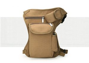 Bolsas de pierna con cintura caída de lona para exteriores, riñonera para hombres, cinturón para correr, bicicleta