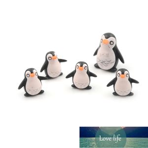 5 unids/lote Mini pingüino de invierno figuras en miniatura para gnomos de jardín de hadas terrarios de musgo decoración precio de fábrica diseño experto calidad último estilo estado Original