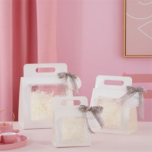5 PCS/Lot petite taille blanc créatif papier carton boîte-cadeau pour nourriture cosmétiques jouets noël Halloween fête de mariage 220427