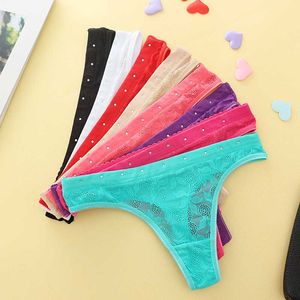 5pcs / lot gros sous-vêtements pour adolescentes G-strigs femme coton string culotte couleur unie sans couture Petite taille intime 112nP5 SH190906