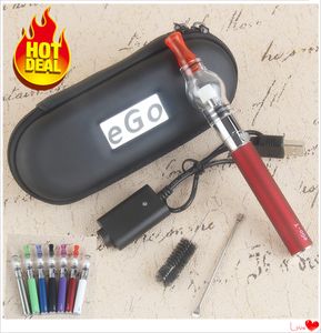 MOQ 5 Unids M6 kit de cera atomizador de globo de vidrio eGo-T 510 batería + Cargador e kits de inicio de cigarrillos para vaporizador vape pen Ego zipper case vapes