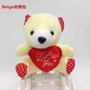 5 pièces Mini amour doux ours en peluche peluche jouets ours pour la saint-valentin cadeaux d'anniversaire pendentif clé de téléphone portable