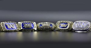 5pcs Rings 1962 1984 1988 1990 Whole Winnipeg Blue Bombers039 Gray Cup Championship Rings 9133911