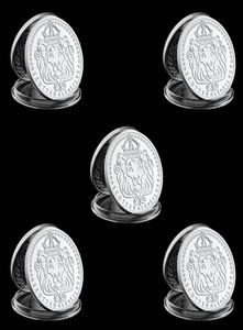 5pcs Scottsdale Mint Omnia Paratus Craft 1 Troy Oz Silver Plated Coin Colección con cápsula acrílica dura1727510