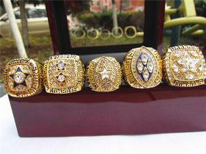 5pcs Super Bowl Cowboys Team Souvenir Champions Championship Ring Men Fan Gift 2024