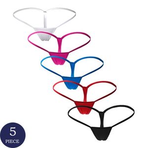 5pcs String Sexy Culotte Tentation Micro G String Sous-vêtements Femmes Low-Rise Lingerie Panty T Sous-vêtements pour Ladie 210730