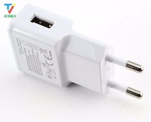 Adaptateur de chargeur mural Original 5V 1A 2A, Interface USB de voyage, prise EU US, pour téléphone portable Samsung 7100 iphone, 100 pièces