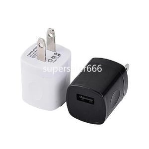Mini chargeur mural USB 5V 1a, blanc, noir, AC, adaptateurs de voyage pour la maison, pour Samsung Iphone 12 13 14 15, huawei xiaomi S1
