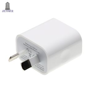 Adaptador de fuente de alimentación USB 5V 2USB 2, adaptador de cargador de teléfono, fundas de adaptador de corriente, enchufe AU, cargador 2A, 100 unids/lote