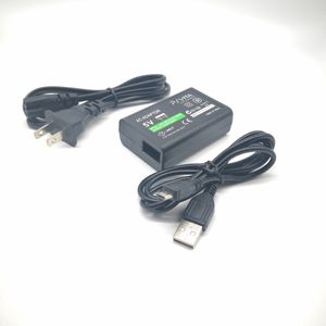 Adaptateur d'alimentation 5V AC avec cordon de câble de charge USB EU PLIG US PLIG CHARGEUR MUR POUR SONY PS VITA PSVITA PSV 2000 Console de jeu