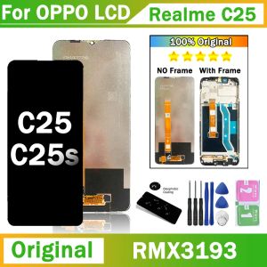 6.5 '' Original pour Oppo Realme C25 C25S LCD RMX3193, RMX3191, RMX3195, RMX3197 Affichage de l'écran tactile Remplacement LCD C25S