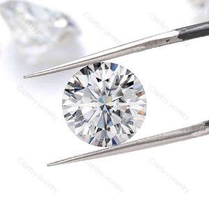 6.5mm GRA DEF VVS1 1Carat Pass Lab Grown Testeur de diamant Moissanite Round Cut Loose Gemstones Factory Whole