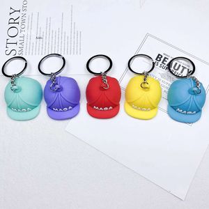 6 couleurs Aron Cartoon Trump Cap Keychain ACCESSOIRES DE VOITURES CEUT