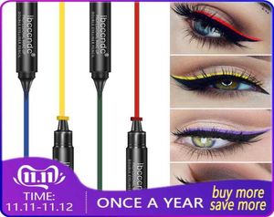 6 couleurs Liquid Eyeliner Stra Stra Matte noir Colorful Lazy Eyes Make Up Imperproof rapide Dry Blue Green Red Yellow Eye Line 8359368