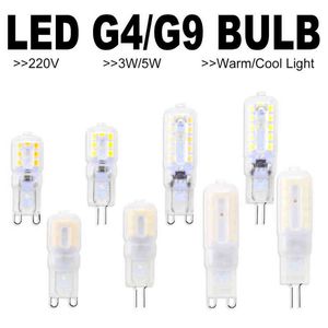6 Ampoule de maïs G9 Ampoule LED 3W 5W Bombilla G4 LED 220V Lampe 2835 Lampada g9 LED Dimmable Light Remplacer la lampe halogène Candle Light H220428