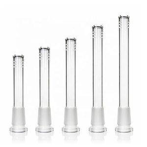 6 trous 3inch-6inch 18mm mâle à 14mm femelle Pièces de narguilé en verre Accessoires Downstem Réducteur Adaptateur Diffus Down Stem Pour Glass Beaker Water Bong