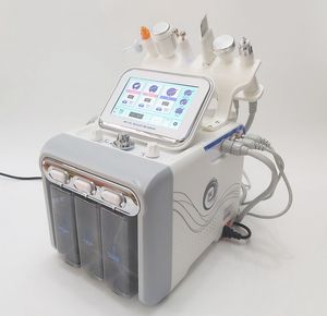 6 In 1 Hydra Dermabrasion Peel Clean Skin Care Ultrasonic RF Vacuum Face Skin Cleaning Hydro Water Oxygen Jet Peel Microdermabraision