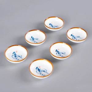 6 PCS Style chinois en céramique tasse de thé à la maison Drinkware Porcelain Master tasse à la main à la main.