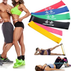 6 PCSset Stretch Band Natural Latex Strength Training Resistance Exercice Exercice Bands pour Home Gym Fitness