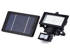 60 LED LED Solar LED Floodlight IP65 Outdoor White PIR Motion Sensor LEAM LECHE LIGHT LECHE para la pared del jardín Iluminación de emergencia 5676652