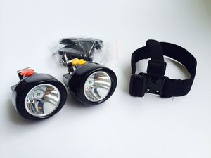 40 unids/lote LED faro de minería portátil KL3LM inalámbrico al aire libre caza Camping lámpara minero tapa Luz