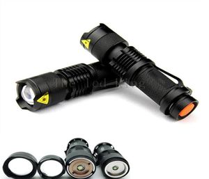 6000 Lums Q5 L2 LED lampe de poche tactique torche LED Zoom lampe de poche LED lampe torche étanche pour AA 14500 rechargeable243e8985317