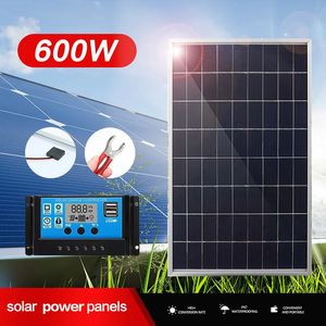 Kit de panneau solaire Portable Portable 600W Kit de panneau solaire 12V complet Générateur de cellules rechargeables extérieurs pour Wholesale 240508