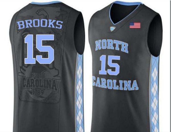 Image of rare Custom Men Youth women VintageUNC Tarheels Garrison Brooks #15 College Basketball Jersey Size S-5XL or custom any name or number jersey