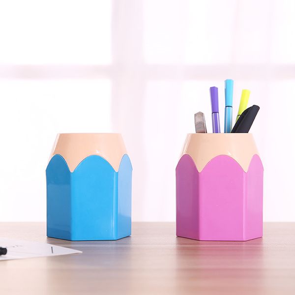 mini pencil pot holder pen storage vase stationery gift cup makeup brush box office school supplies pen holder
