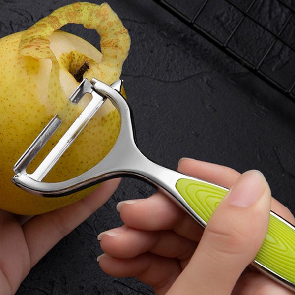 Stainless Steel Multi-Purpose Peeler and Julienne Cutter for Vegetables, Potatoes, and Carrots