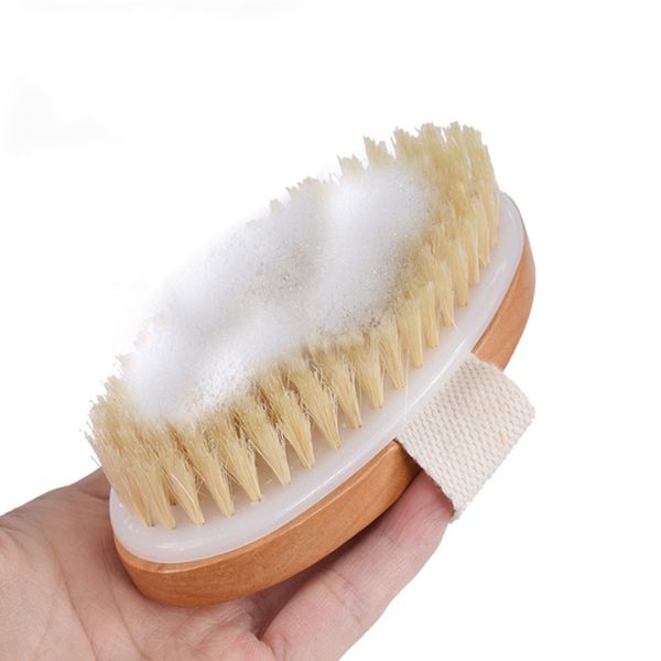 Dry Skin Body Soft Natural Bristle SPA The Brush Wooden Bath Shower Bristle Without Handle HH6616SY

Wooden bath brush with soft natural bristles for dry skin, spa shower use, no handle included