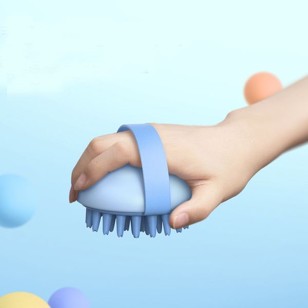50 soft silicone shampoo brush heads for gentle scalp care, hair washing, shower massage, and exfoliation