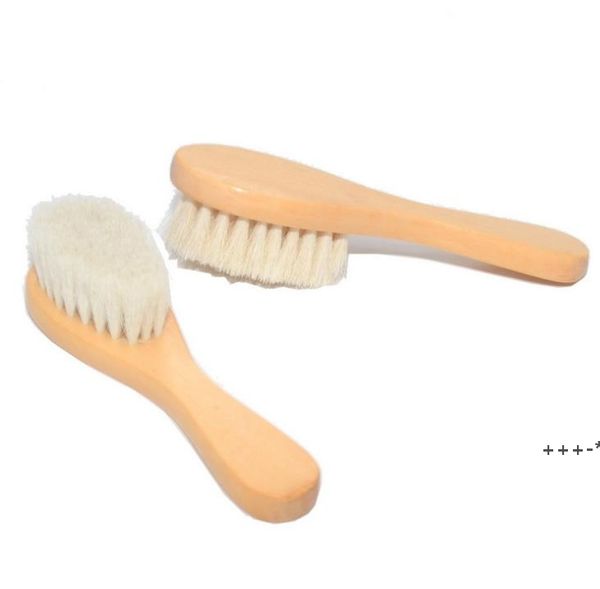 Wooden bath brushes for newborns, infant hairbrush and baby massager brush JJA11021