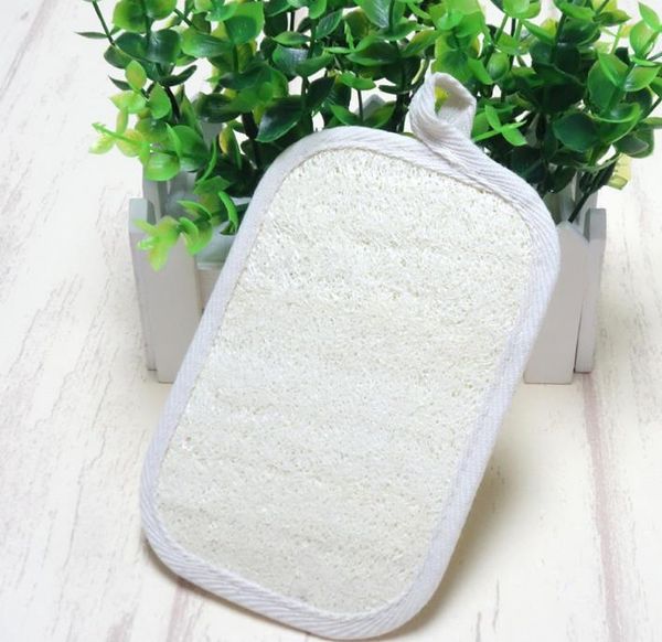 10x15cm exfoliating loofah pads for bath, made of natural luffa and terry cloth, available in 4