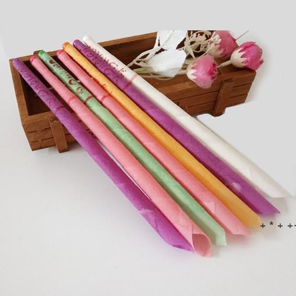 Natural aromatherapy ear candles made from beeswax in 8 colors for brain and ear care