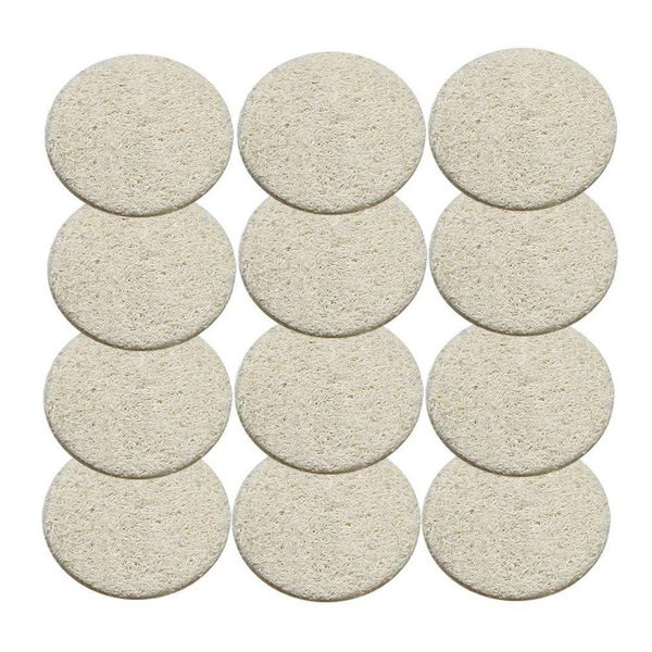200pcs 8x8cm Natural Loofah Sponge Pads for Facial Exfoliation and Makeup Removal