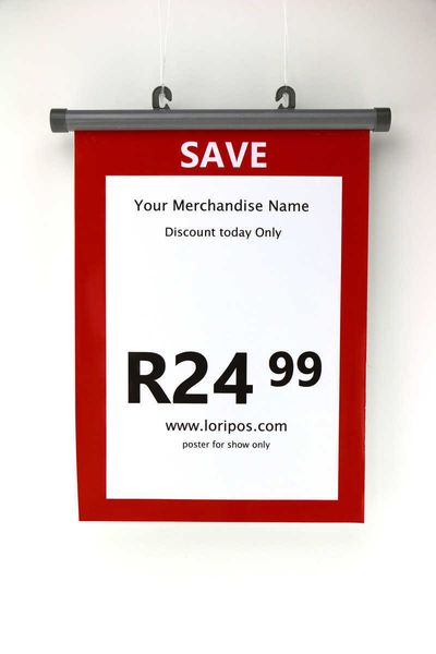 70cm POP studio photo backdrop rod scroll poster hanger ceiling banner clip customizable length