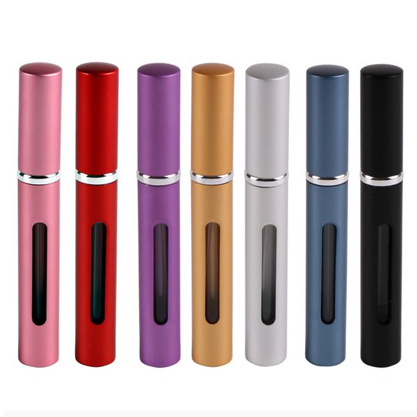 5ml 5cc AlumÃ­nio de alumÃ­nio Bottle Travel Atomizer RecarregÃ¡vel MÃ¡pula de nÃ©voa vazia Garrafas recarregÃ¡veis â??â??com Ã?leos essenciais de jane