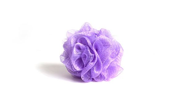 30g Colorful Mesh Shower Sponges, Small Bath Poufs and Nylon Loofah Massage Balls