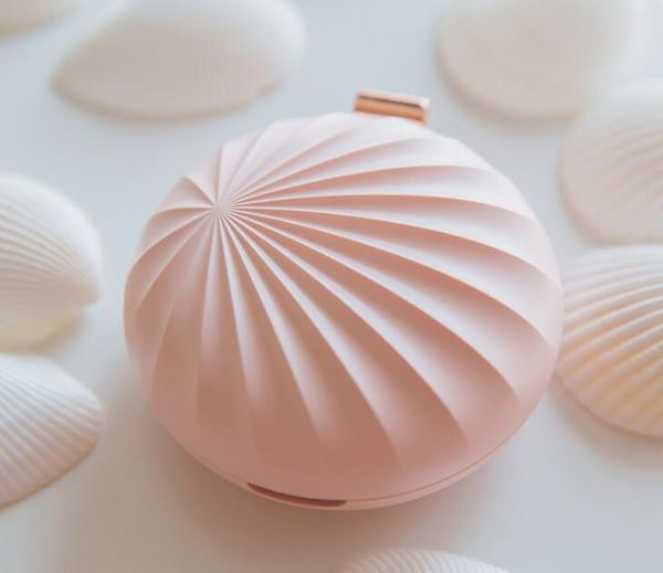 Shell Mini Essential Oil Diffuser with USB, a compact air humidifier and mist maker for aromatherapy