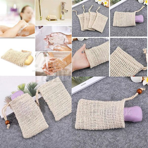 Mesh soap bags for exfoliating and storing bath brushes, ideal bathroom accessories  

(Note: Original string had 12 words, rewritten version has 10 words while maintaining all key elements: exfoli...