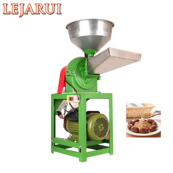 Commercial-grade corn and soybean grinder for ultra-fine feed powder production with stainless steel construction