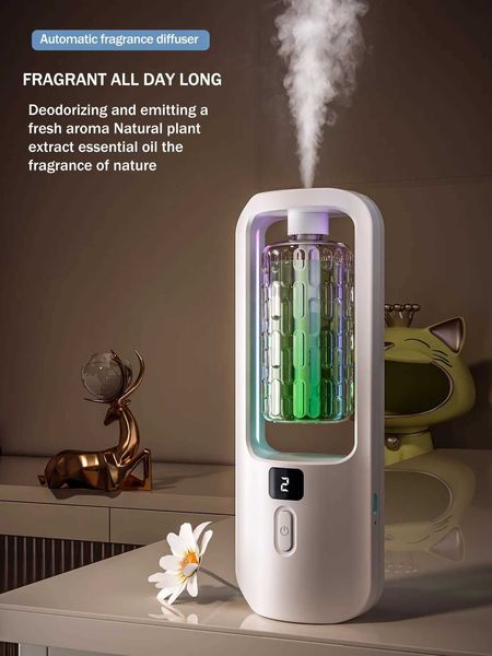Battery odor machine Hotel timed perfume essential oil diffuser Remove kitchen toilet odor diffuser New room air freshener Y240926