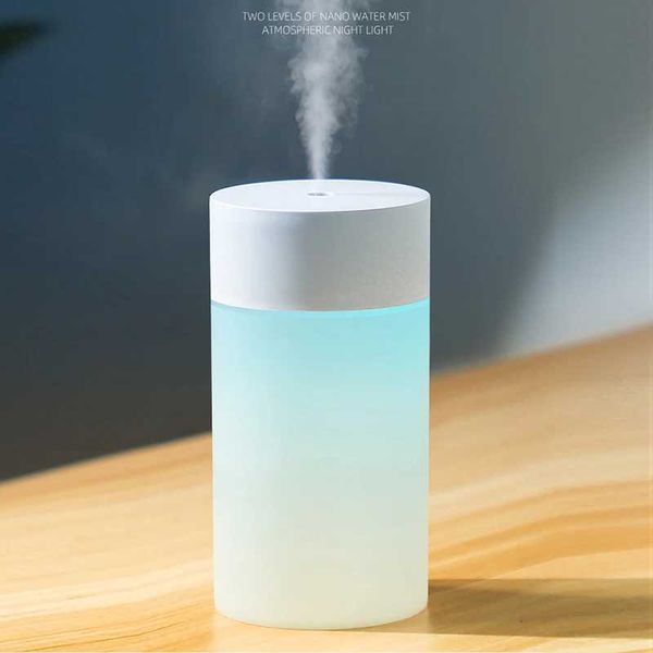 Air humidifier portable mini USB fragrance diffuser ultrasonic color cup bedroom household car purifier 260ML Y240926