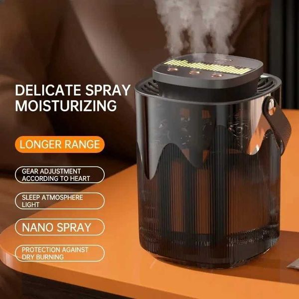 Air humidifier 3L large capacity USB three nozzle humidifier aromatic essential oil diffuser Y240926