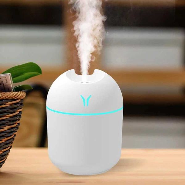 250ML USB mini air humidifier aromatic essential oil diffuser suitable for household cars ultrasonic mute atomizers diffusers with LED color